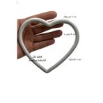Kezban Tekstil PLASTİK KALPLİ HALKA 8 CM - 20 ADET