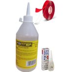Kezban Tekstil Poınter Soğuk Sıvı Silikon Yapıştırıcı 250 ml , 502 ve Çift Taraflı Silikon Bant 3 Lü Set