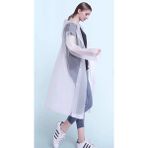 Kezban Tekstil Rüzgar Geçirmez Kapüşonlu Yağmurluk Eva Yağmurluk - Beyaz - Standart