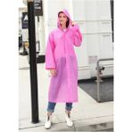 Kezban Tekstil Unisex Rüzgar Geçirmez Kapüşonlu Yağmurluk Eva Yağmurluk - Standart - Pembe