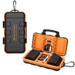 K&F Concept 16 Yuvalı Hafıza Kartı ve Kamera Pil Kutusu, Suya Dayanıklı SD CF TF Pil Tutucu 2 Kamera Pilleri için Sony NP-FZ100 Piller, 8 AAA Pil, 2 CF/XQD, 4 SD Kart ve 6 TF Kartı