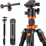 K&F Concept K234A7 + BH-28L Extension Arm Monopod Özellikli Tripod