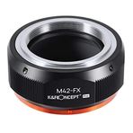 K&F Concept M10115 M42-FX yüksek hassasiyetli objektif adaptörü, M42 objektif için, Fujifilm Fuji X serisi X FX kamera gövdesi için, Fuji XT2 XT20 XE3 XT1 X-T2 için uygun