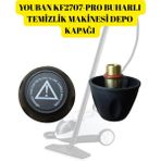 KF2707-PRO Buharlı Temizlik Makinesi Depo Kapağı - Gri - Siyah