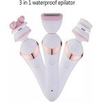 KFC Home 3in1 Waterproof Epilatör Epilasyon Şarjlı Tıraş Makinesi Yüz Fırçası Masaj Aleti Birlikte Set
