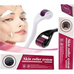 KFC Home Siyah 1.0mm Srs Dermaroller Masaj Aleti 540 Iğneli Mavi Su Serum Tarağı Saç, Yüz, Vücut