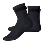 KFDDRN Neopren çorap, plaj voleybolu çorabı, yüzme çorabı, neopren çorap, buz banyosu, su sporları, dalış çorabı, neopren ayakkabı, şnorkel, sörf, yelken, evrensel, kadın, erkek için, Siyah, 40-47