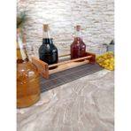 K&G Foot Rest 3 Adet Mantar Kapaklı Cam Sosluk Yağdanlık Takımı