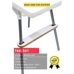 K&G Foot Rest Ahşap Mama Sandalyesi Ayak Dayama Desteği - Ikea Antilop, E Bebek Baby Plus Star, Faros Orzo Uyumlu