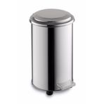 KG-GOLDPAPER 0802 50 Litre 304 Kalite Paslanmaz Çelik Metal Pedallı Endüstriyel Çöp Kovası