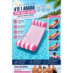 KGF+ Fileli Deniz Yatağı – Şişme Yastıklı Sea Mat (130 Cm) - Açık Pembe