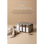 KHAKMA 12'li Cam Baharatlık Seti | 120 ml | Gümüş Kapak Beyaz Etiket | Minimal Tasarım