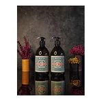 Khakma 500 ml Amber Renkli 2'li Vintage Cam Sabunluk Seti VINTAGE2STANTSIZSETSABUNLUK