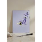 KHAKMA BeeBlossom Cam Kesme Tahtası – 25x35 cm | Minimal Arı & Çiçek Desenli | Temperli Cam