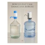 KHAKMA Cam Damacana Pompa Borusu 47 cm – BPA Free | Tüm Şarjlı Su Pompası ile Uyumlu