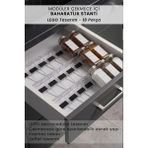 KHAKMA Modüler Çekmece İçi Baharatlık Standı LEGO Tasarım Birleştirilebilir Düzenleyici Set | 18 parça