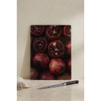 Khakma Pomegranateart Cam Kesme Tahtası – 25X35 cm | Nar Desenli Temperli Cam Kesme Tahtası