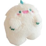 Khalid Bain Küçük Canavar Bebek Peluş Oyuncak Karikatür Büyük Gözlü Canavar Uzun Saçlı Bebek Küçük Kırmızı Kitap Bebek Yastık (Yurt Dışından) - Beyaz - Gümüş