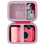 Khanka KODAK Smile+ Omuz Askılı Dijital Anında Baskı Kamerası ile Uyumlu Sert Seyahat Kılıfı, 2x3 inç Fotoğraf Baskıları için Koruyucu Taşınabilir Saklama Kapağı, Fuşya (Sadece Kılıf)
