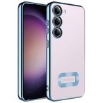 Khayra Galaxy S23 Plus Uyumlu Kamera Korumalı Logo Gösteren KHYR Omega Kılıf-Sierra Mavi