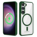 Khayra Galaxy S23 Plus Uyumlu Magsafe Wireless Şarj Özellikli Silikon KHYR Ege Kılıf-Yeşil