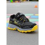 Khayt Ferrex Su ve Soğuk Dayanıklı Kaymaz Taban Kışlık Unisex Çocuk Spor Ayakkabı - Füme - Sarı