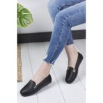 Khayt Flora Casual Günlük Kadın Babet Ayakkabı - 2J9-Siyah