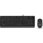 Khi-Zai A4 Tech F1010 Q USB Gri mm Kablolu Klavye Mouse Set
