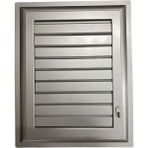 Khi-Zai Plastik Menfez 65X65 Gümüş Banyo Wc Havalandırma