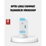 Khi-Zai Taşınabilir Eğitim Mikroskobu 80X–200X LED Işıklı ve Darbeye Dayanıklı