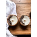 Khleos Coffee Bean Yoğun Kahve Kokulu Vegan Içerikli Mum 2'li Avantajlı Set - 1 Adet