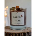 Khleos Coffee Candle Vegan Içerikli Kahve Kokulu Soya Wax Mum 300G - Kahverengi - 1 Adet