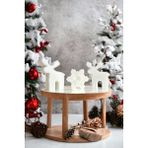 Khleos Deer&snowflake 2 Adet Geyik Mum ve Yılbaşı Kar Tanesi Mum Seti - 1 Adet