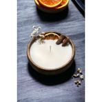 Khleos Harmony Essence Portakal Aromalı Dekoratif Mum - Beyaz