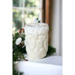 Khleos Kelebek Baskılı %100 Doğal Soya Wax Vanilya Kokulu Dekoratif Mum / 10X7CM - 1 Adet