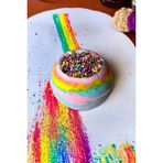 Khleos Rainbow Sprinkle Bath Bomb / Banyo Bombası / 1 Adet Banyo Topu / 1 x 115 gr