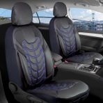 kia Capital Uyumlu Full Deri Oto Koltuk Kılıfı Ön Arka Set Classy Model Siyah Mavi Sc - Siyah - Mavi