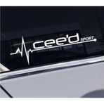Kia Ceeds Yan Cam Sticker Oto Kapı Aksesuar 20cmx7cm
