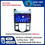 Kia Cerato 2010-2013 Yıl Dijital Kılma Android Sürüm 13 Kablosuz Carplay Navigasyon Multimedya 9 Inç Ekran 2Gb Ram + 32Gb Bellek otomatik klima Çerçeve ve Arka Görüş Kamerası ile