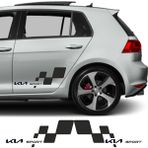 Kia Pride Için Uyumlu Aksesuar Yan Sport 28*13 - Siyah - Standart