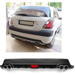 Kia Rio Hatchback Uyumlu Body Kit Difüzör 4 Çıkış Yuvarlak Siyah Model 2