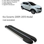 Kia Sorento 2009-2013 Yan Basamak - Araca Özel - 01 - Siyah - Gri