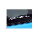 Kia Sportage Yan Cam Sticker Oto Kapı 20 Cm X 7 Cm Holo-Chroma