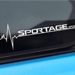 Kia Sportage Yan Cam Sticker Oto Kapı Çıkartma 20 cmx7 cm