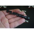 Kia Turbo Bagaj Siyah Metal 3M 3D Bagaj Yazi Logo K