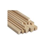 Kibavmshop 6 x 6 mm 100 cm Maket İçin Balsa Çıta 10 Adet