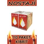 Kibrit 40 Çöp x 10 Paket ( Kükürtsüz )