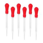 KICHOUSE 10 Parça Uçucu Yağ Damlalıklı Pipetler Sıvı Damlalık Silikon Kalın Cam Damlalık Pipet Damlalıkları 5ml Ekipman Ve Malzemeler Mutfak Yağı Damlalığı Tıp Cam Damlalık Sıvı Yağ Düz Uç