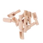 KICHOUSE 12 banyo tuzu kaşığı kaşığı çay kaşığı tahta kaşık pişirici tahta tuz kaşığı pratik çay küreği yemek pişirmek çeşni japon şekeri çay seti ev kaşığı ev küçük kaşık ahşap