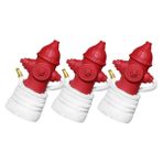 KICHOUSE 3pcs Gerçekçi Yangın Hidrant Reçine Süs Minyatür Yangın Hidrant Kum Terrarium Eşsiz Yangın Hidrant Heykel